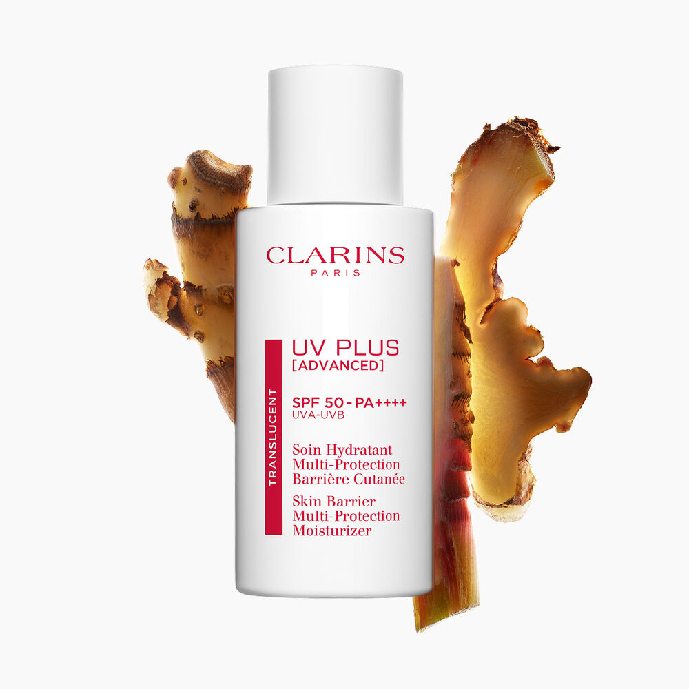 Packshot of Clarins UV Plus Daily Screen Sun Blocker, lightweight, invisible formula, ideal for men's daily skin protection.