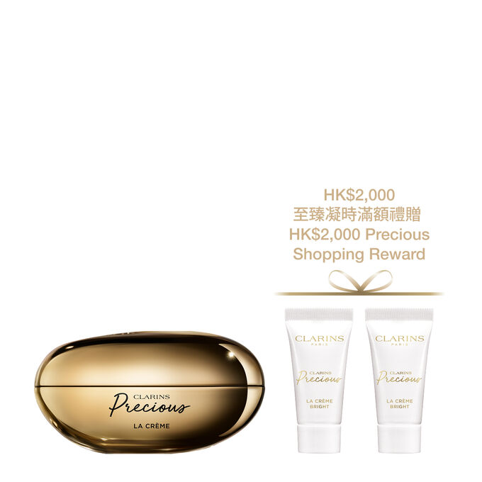Packshot of Precious La Cr&egrave;me, with a black background.