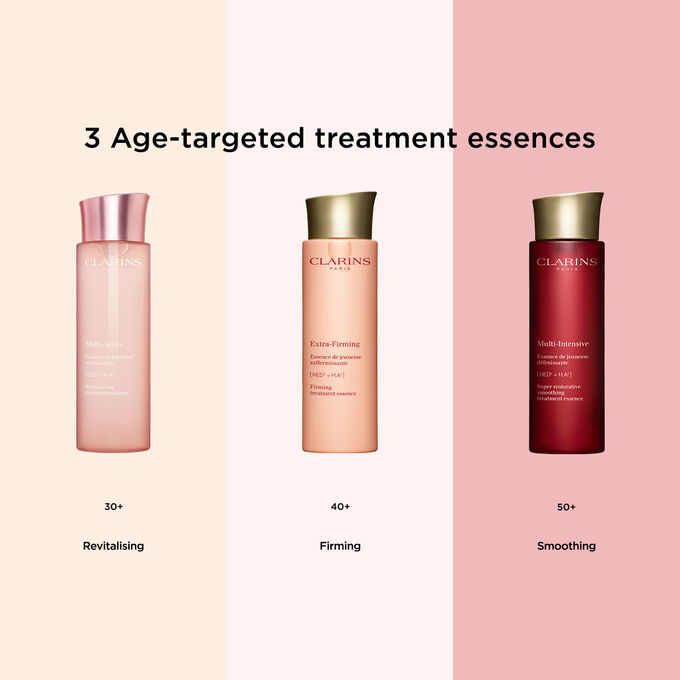 Comparison between the old and new versions of the Extra Firming Treatment Essence