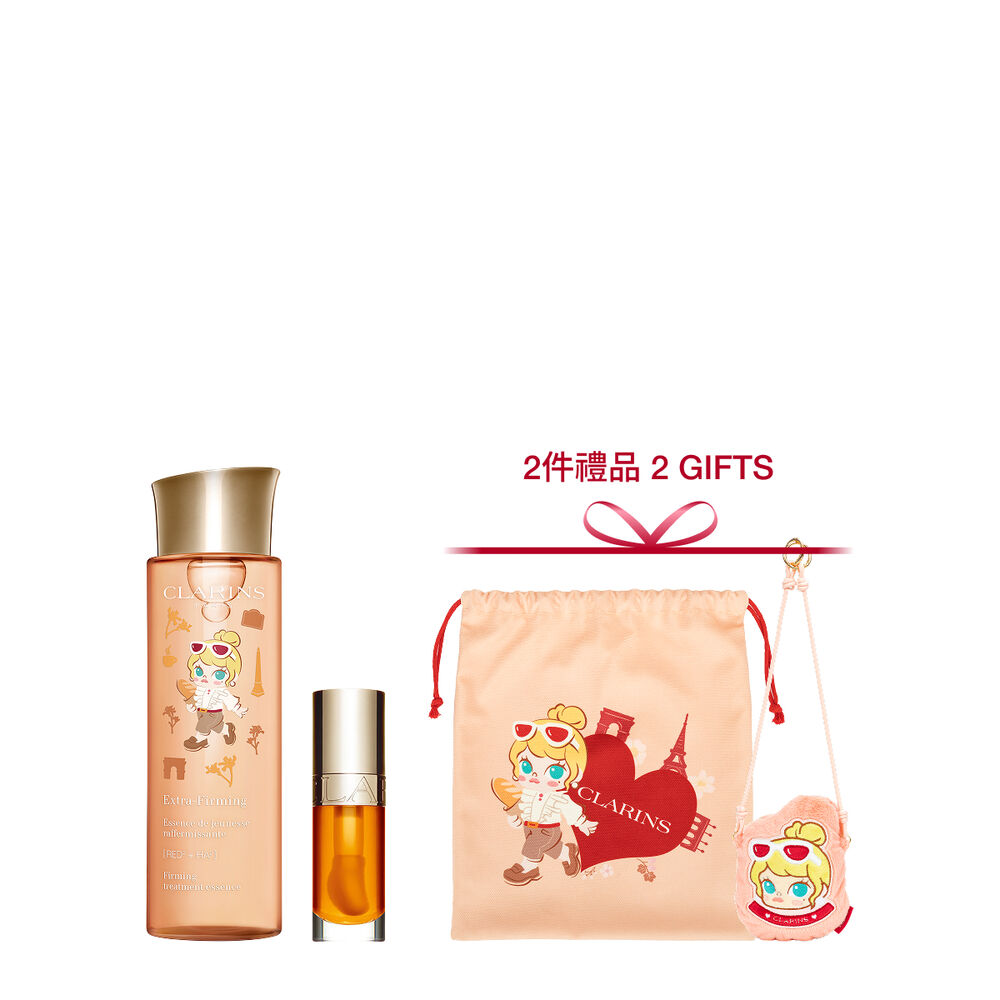 [Clarins x POP MART] Extra-Firming Treatment Essence X Lip Oil Bundle
