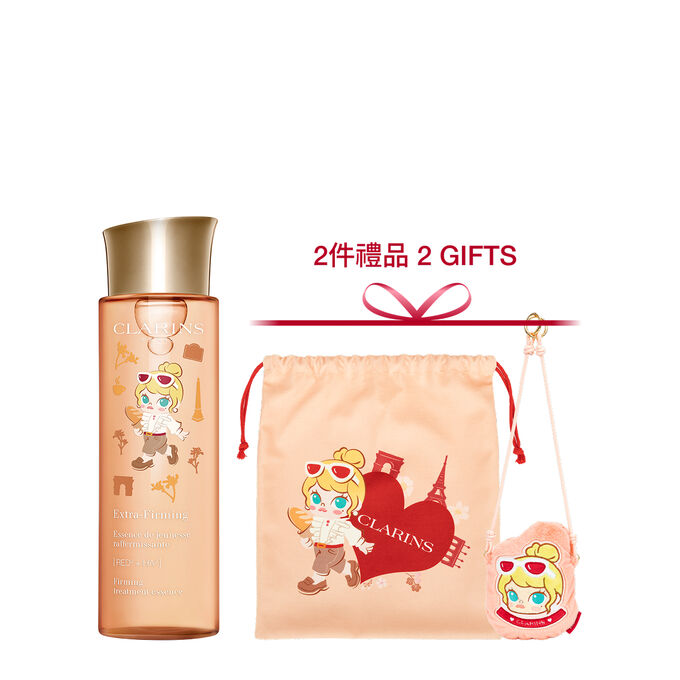 Limited edition Pop Mart anti-ageing firming lotion with hyaluronic acid effect to visibly lift and revitalize skin.