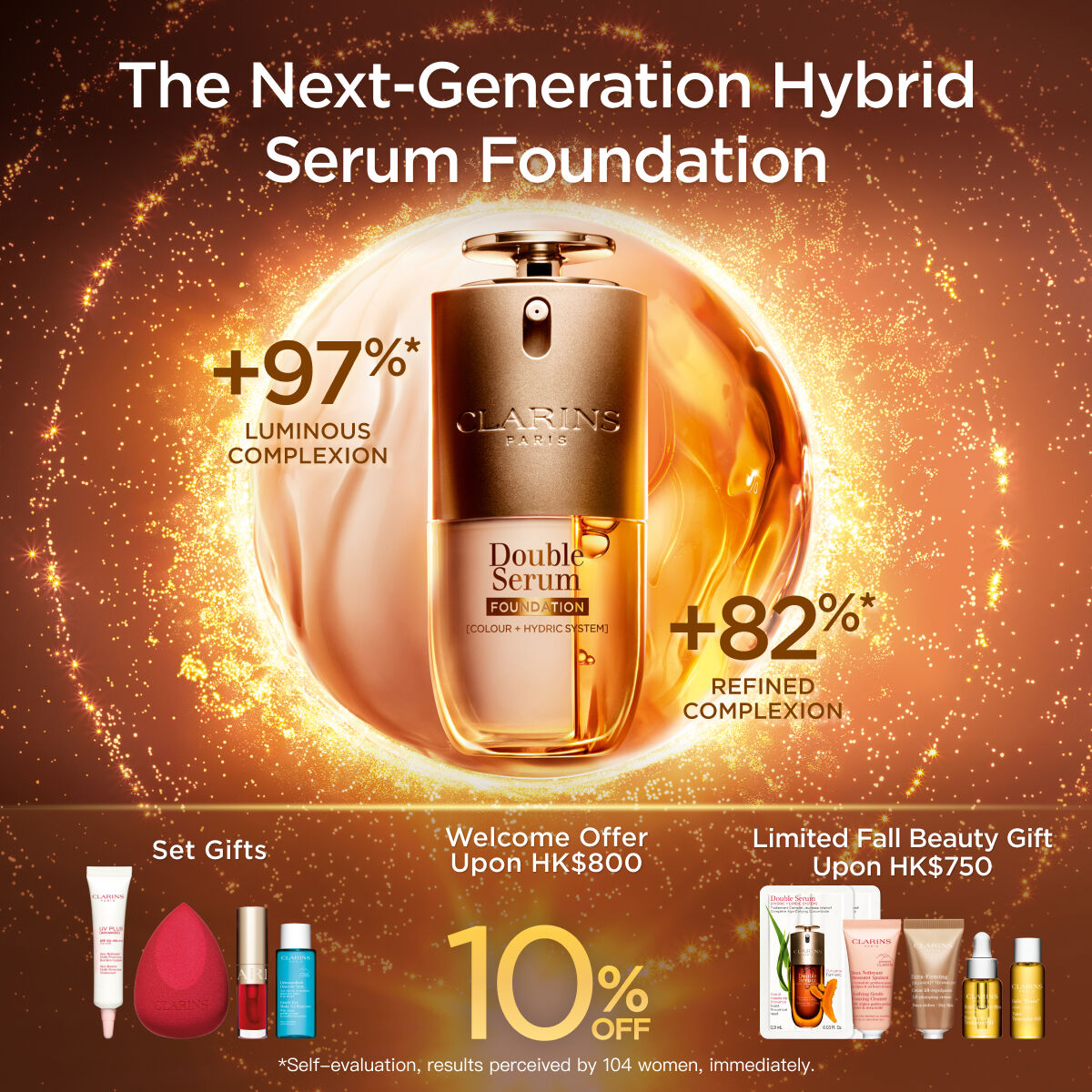 Double Serum Foundation - 2-in-1 Hybrid and Glowy Foundation