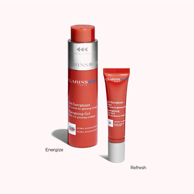 Energizing and tofiying men skincare range by Clarins specifilcy made to refresh and tense the skin for a daily use