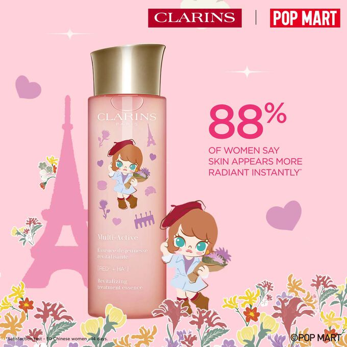 Pop Mart special edition anti-ageing lotion proven to leave skin eighty-eight percent smoother for a youthful glow.