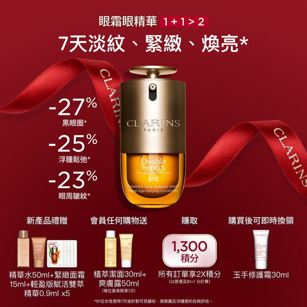 Double Serum Eye contour serum with turmeric, marjoram, niacinamide and caffeine for a complete hydrating eye care routine.
