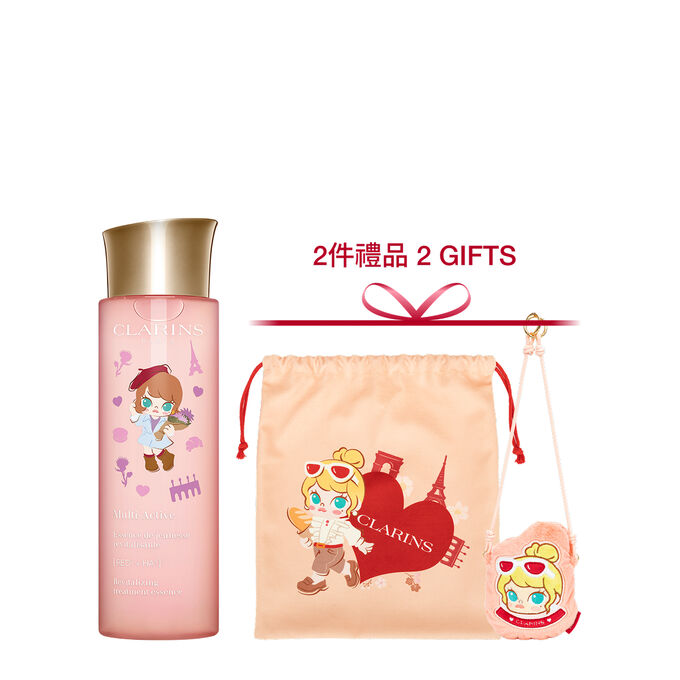 Limited edition Pop Mart anti-ageing treatment essence with hyaluronic acid to smooth and revitalize skin intensely.