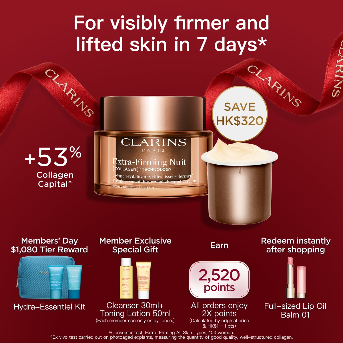 Extra-Firming Night Cream Refill Bundle Set (All Skin Types)